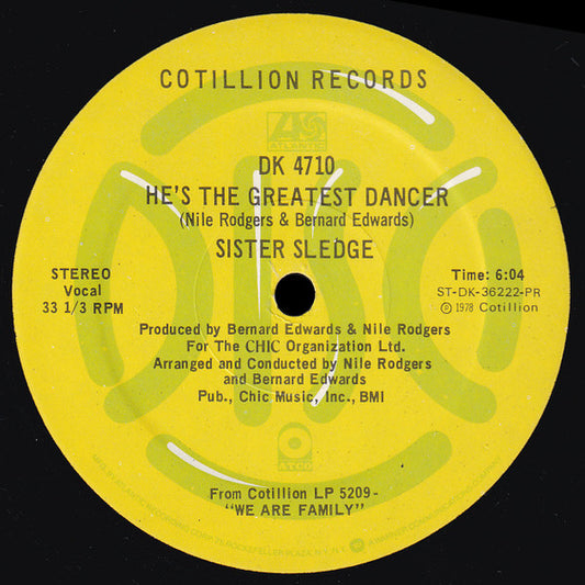 Sister Sledge : He's The Greatest Dancer / We Are Family (12", Maxi)
