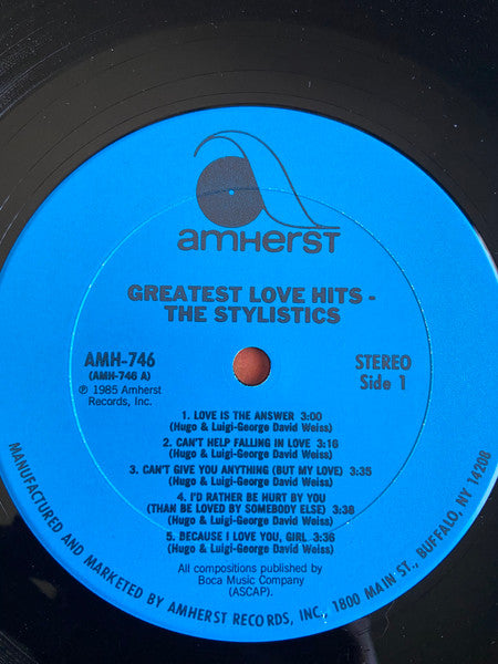 The Stylistics : Greatest Love Hits - The Stylistics  (LP, Comp)