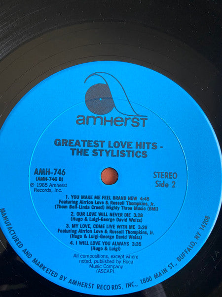The Stylistics : Greatest Love Hits - The Stylistics  (LP, Comp)