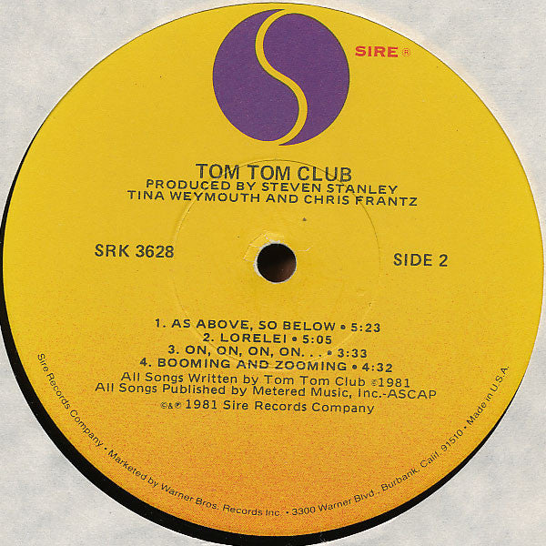 Tom Tom Club : Tom Tom Club (LP, Album, Los)