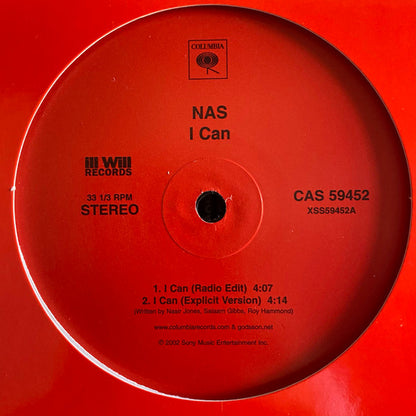 Nas : I Can / Mastermind (12", Promo)