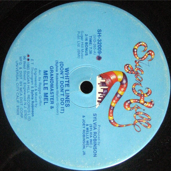 Grandmaster & Melle Mel* : White Lines (Don't Don't Do It) / Melle Mel's Groove (12", RE)