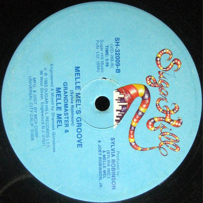 Grandmaster & Melle Mel* : White Lines (Don't Don't Do It) / Melle Mel's Groove (12", RE)