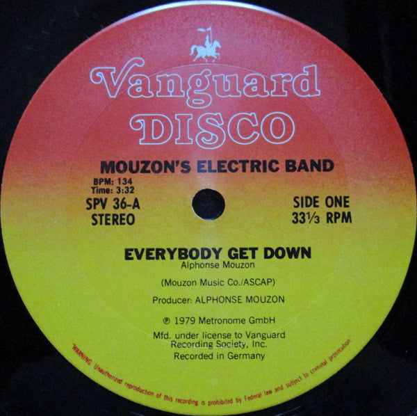 Mouzon's Electric Band : Everybody Get Down (12")