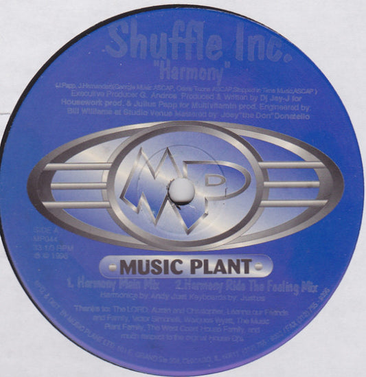 Shuffle Inc. : Harmony / Funky Rhythm (12")