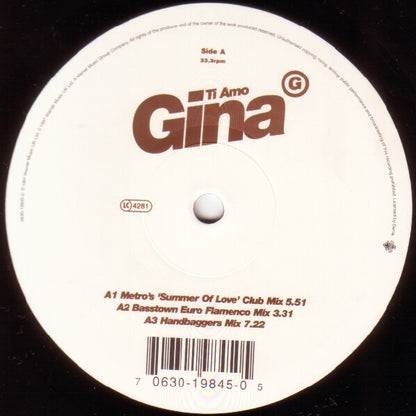 Gina G : Ti Amo (12")