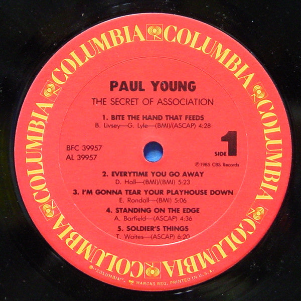 Paul Young : The Secret Of Association (LP, Album, Pit)