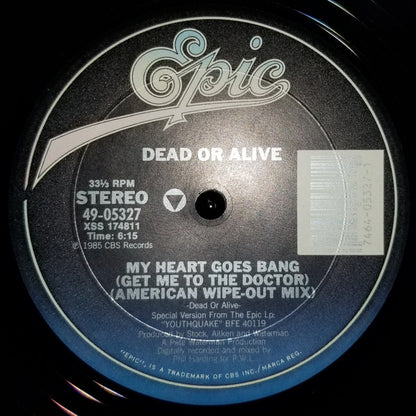 Dead Or Alive : My Heart Goes Bang (Get Me To The Doctor) (American Wipe-Out Mix) (12")