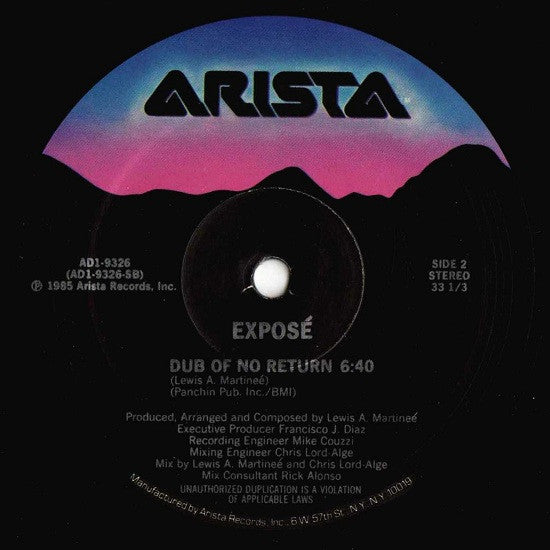 Exposé : Point Of No Return (12")