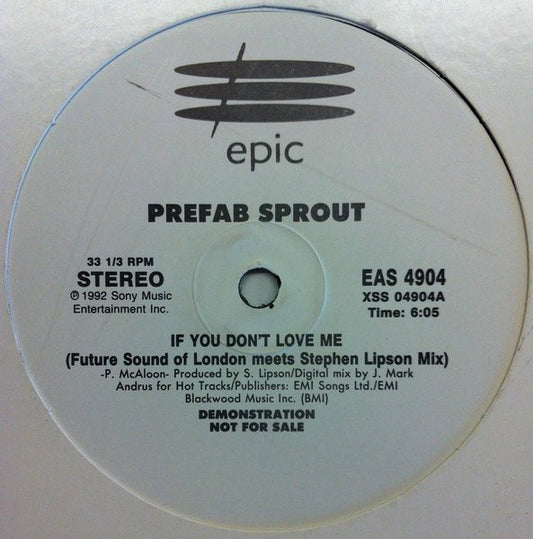 Prefab Sprout : If You Don't Love Me (12", Promo)