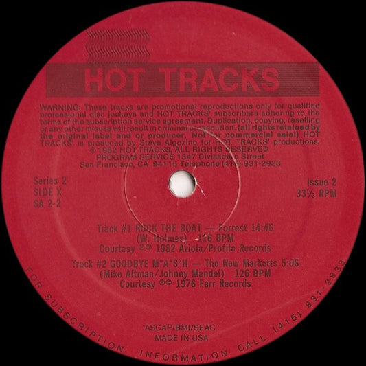 Various : Hot Tracks - Series 2, Issue 2 (12", Promo)