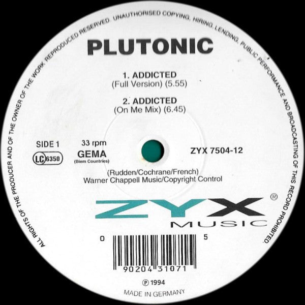 Plutonic : Addicted (12")
