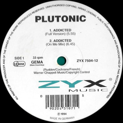 Plutonic : Addicted (12")