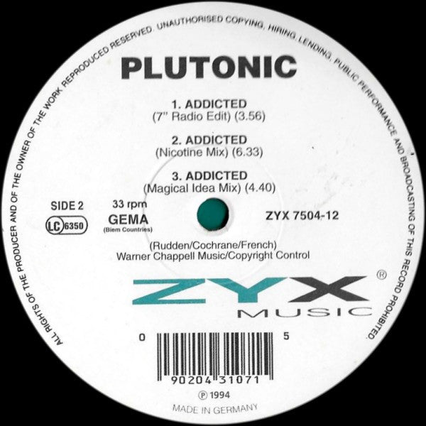 Plutonic : Addicted (12")