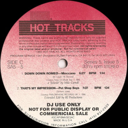 Various : Hot Tracks - Series 5, Issue 5 (2x12", Comp, Promo)