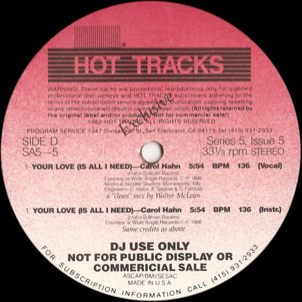 Various : Hot Tracks - Series 5, Issue 5 (2x12", Comp, Promo)
