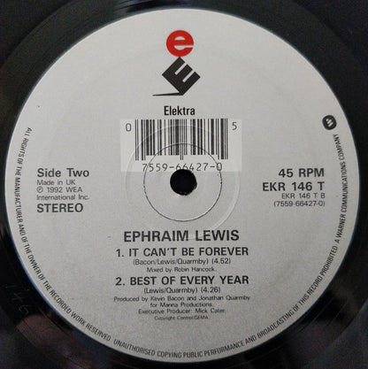 Ephraim Lewis : It Can't Be Forever (12", Single)
