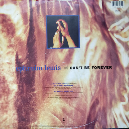 Ephraim Lewis : It Can't Be Forever (12", Single)