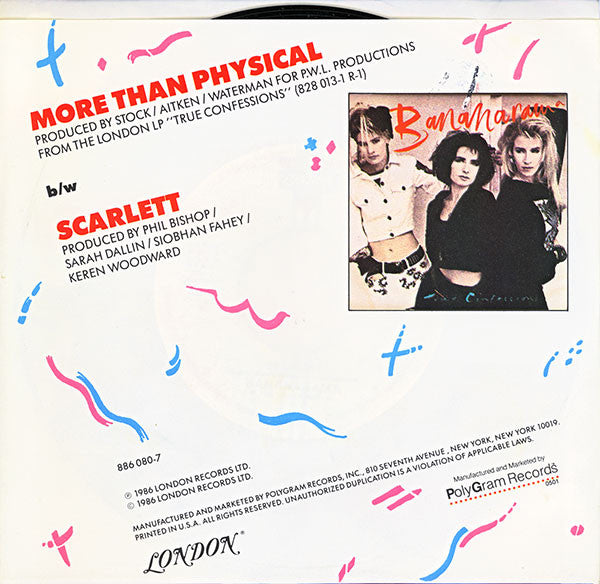 Bananarama : More Than Physical (7", Single)