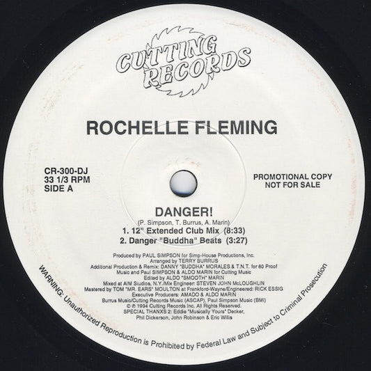 Rochelle Fleming : Danger! (12", Promo)