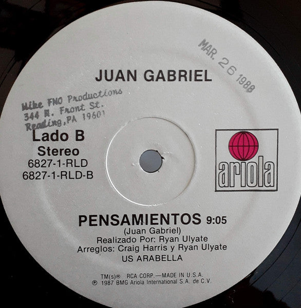 Juan Gabriel : Debo Hacerlo (12", Single)