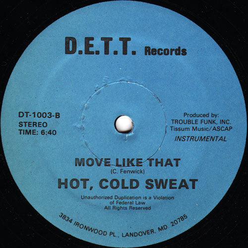 Hot, Cold Sweat : Move Like That (12")
