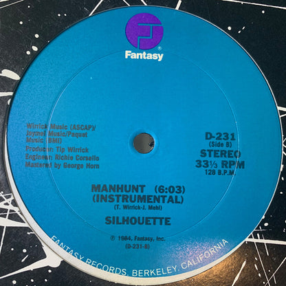 Silhouette (30) With Jeanie Tracy : Manhunt (12", Promo)