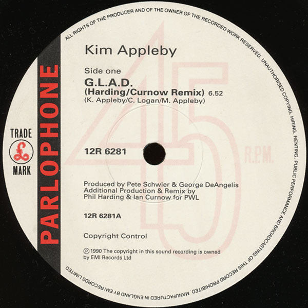 Kim Appleby : G.L.A.D. (12", Single)