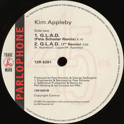 Kim Appleby : G.L.A.D. (12", Single)