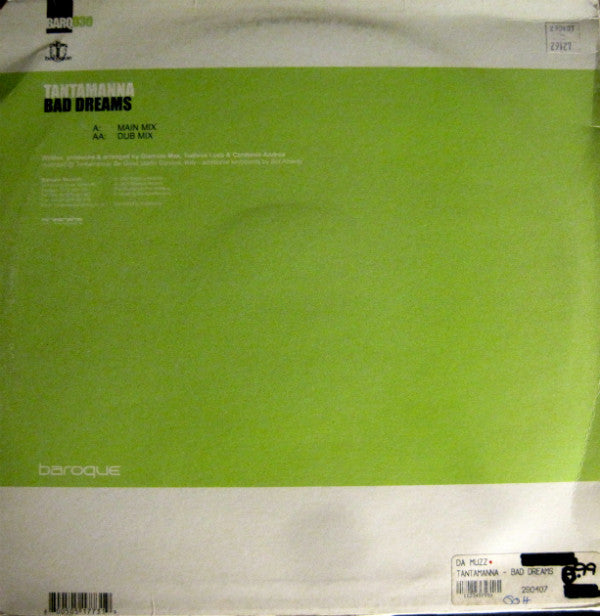 Tantamanna : Bad Dreams (12")