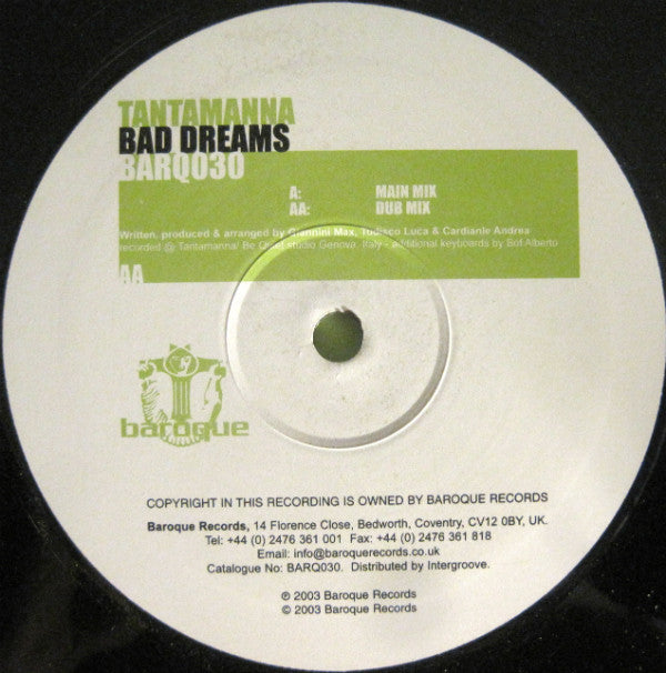 Tantamanna : Bad Dreams (12")
