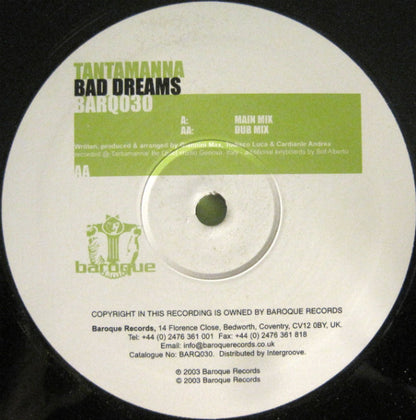 Tantamanna : Bad Dreams (12")