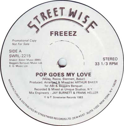 Freeez : Pop Goes My Love (12", Promo)