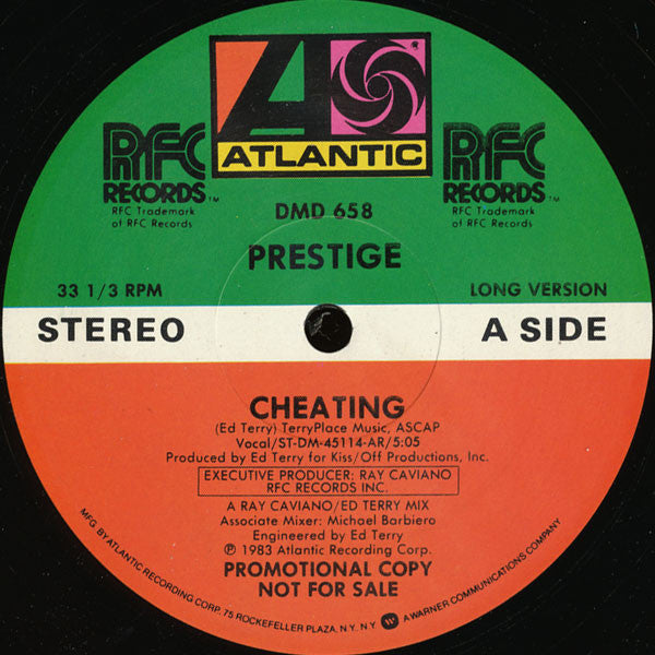 Prestige (3) : Cheating (12", Promo)