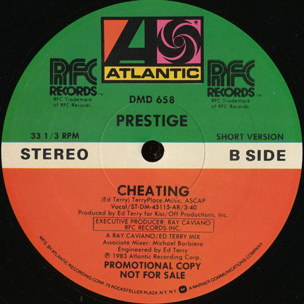 Prestige (3) : Cheating (12", Promo)