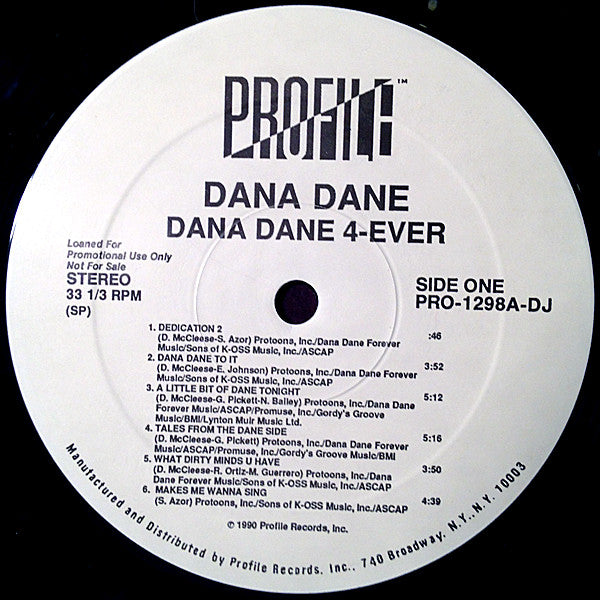 Dana Dane : Dana Dane 4 Ever (LP, Album, Promo)
