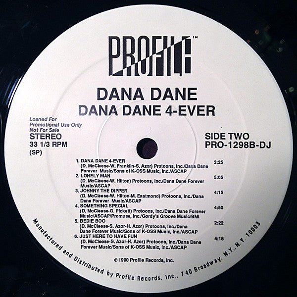 Dana Dane : Dana Dane 4 Ever (LP, Album, Promo)