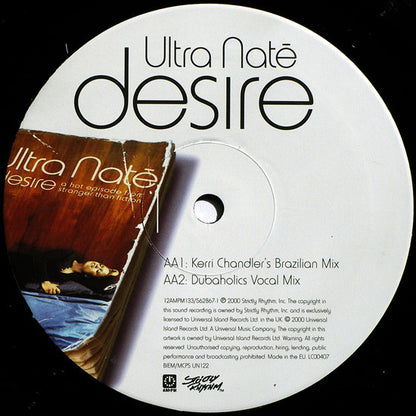 Ultra Naté : Desire (Joey Negro/Kerri Chandler/Dubaholics Mixes) (12")