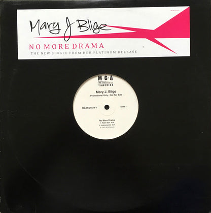 Mary J. Blige : No More Drama (12", Promo)