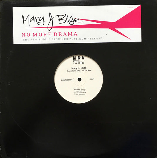 Mary J. Blige : No More Drama (12", Promo)