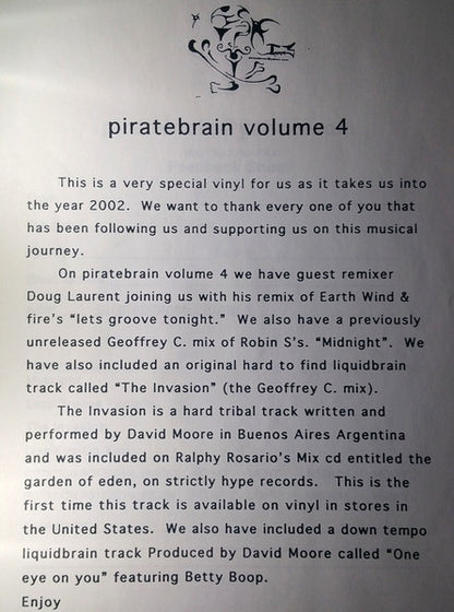 Piratebrain : Piratebrain Volume 4 (12", Unofficial)