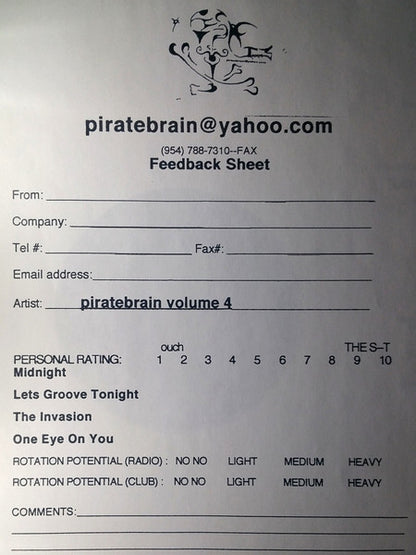 Piratebrain : Piratebrain Volume 4 (12", Unofficial)