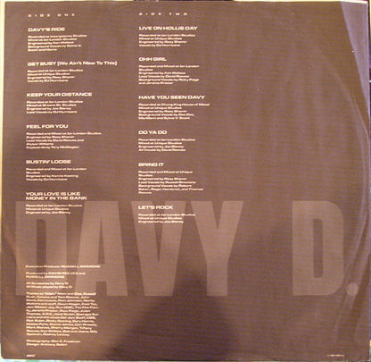 Davy D Featuring Hurricane (2) : Davy's Ride (LP, Album)