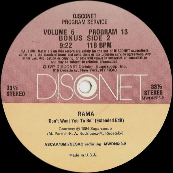 Various : Volume 6 Program 13 (2x12", P/Mixed)