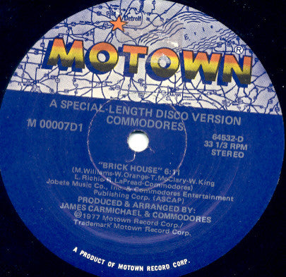 Commodores : Brick House (12")