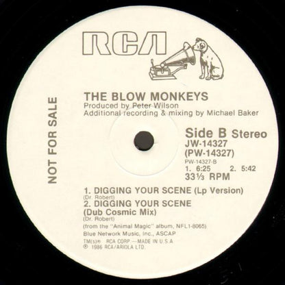 The Blow Monkeys : Digging Your Scene (12", Promo)