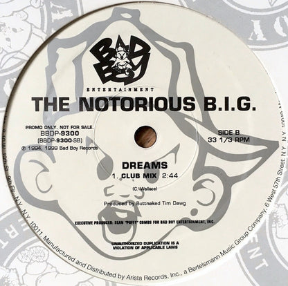The Notorious B.I.G.* : One More Chance / Stay With Me (Remix) / Dreams (12", Promo)