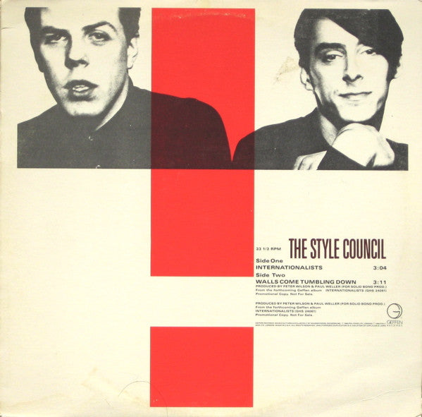 The Style Council : Internationalists (12", Single, Promo, All)