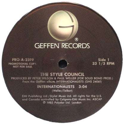 The Style Council : Internationalists (12", Single, Promo, All)