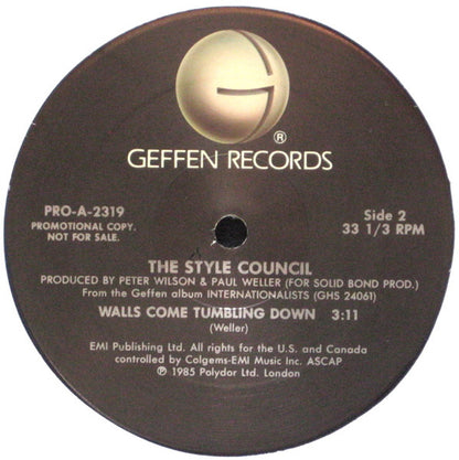 The Style Council : Internationalists (12", Single, Promo, All)